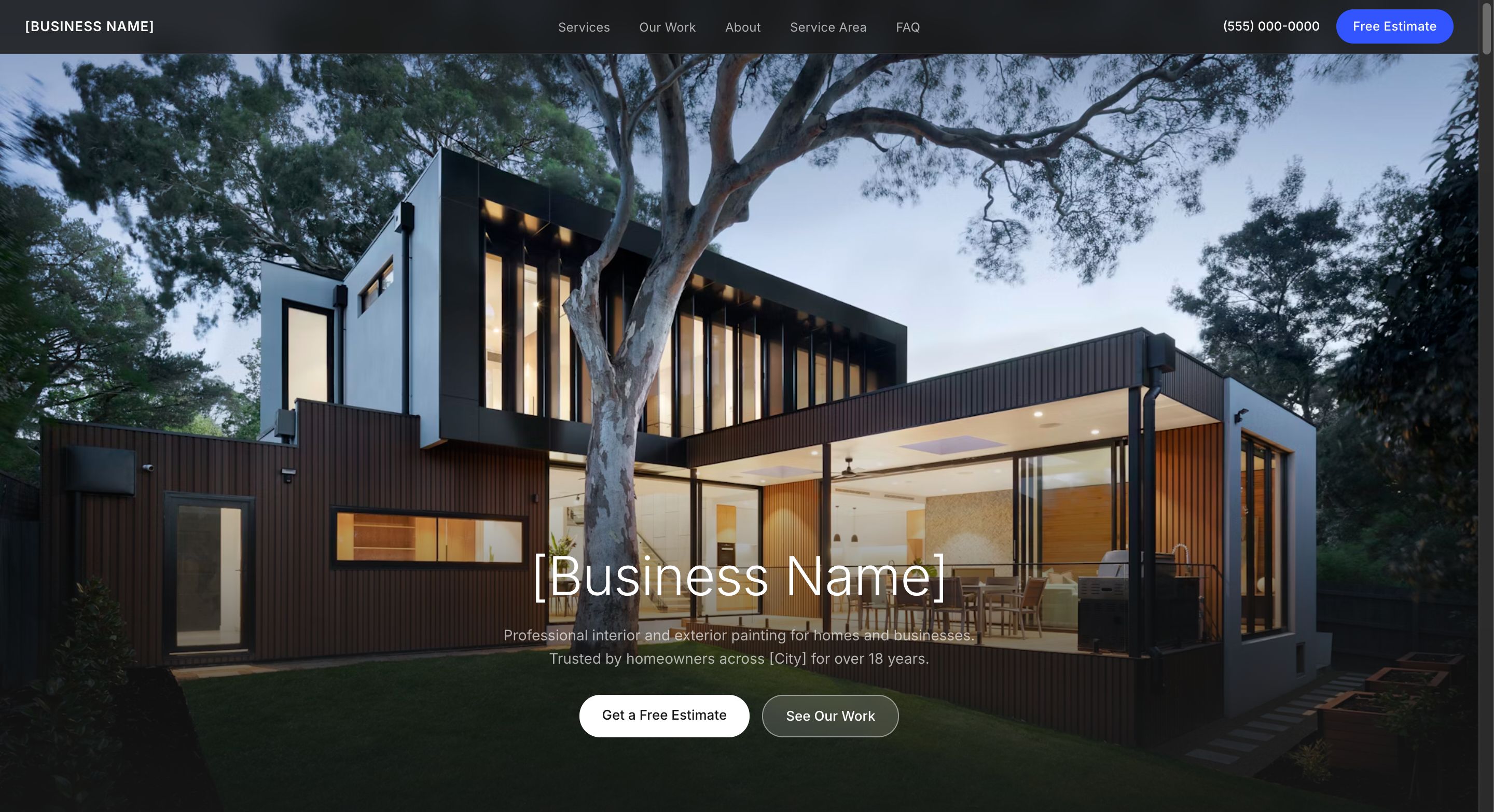 Painters website preview